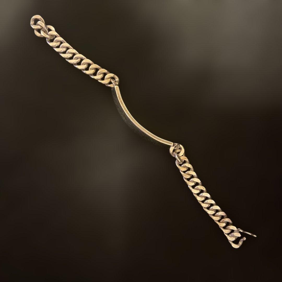 ヴィンテージ IDブレスレット925スターリングシルバーjantiques