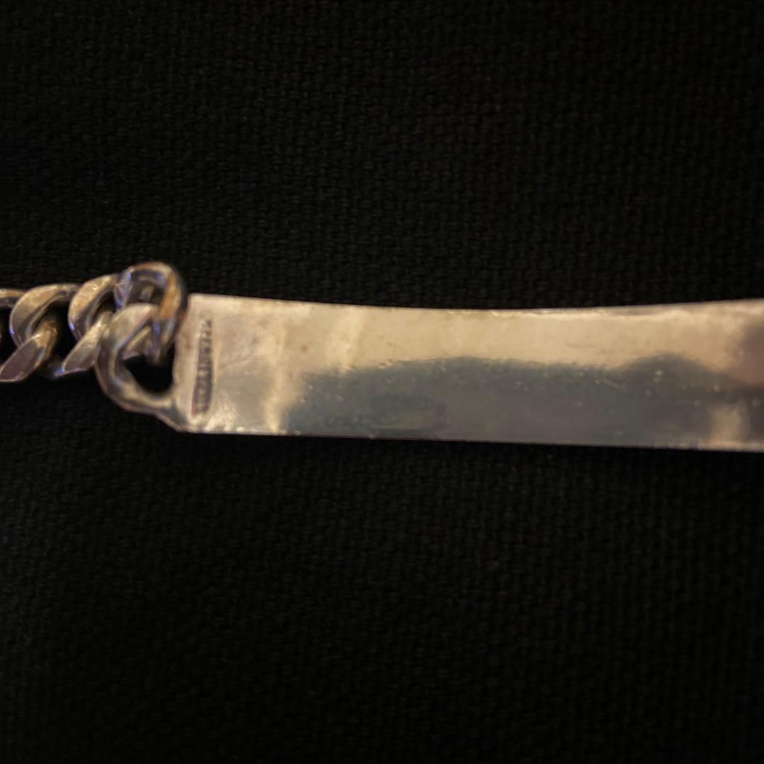 ヴィンテージ IDブレスレット925スターリングシルバーjantiques