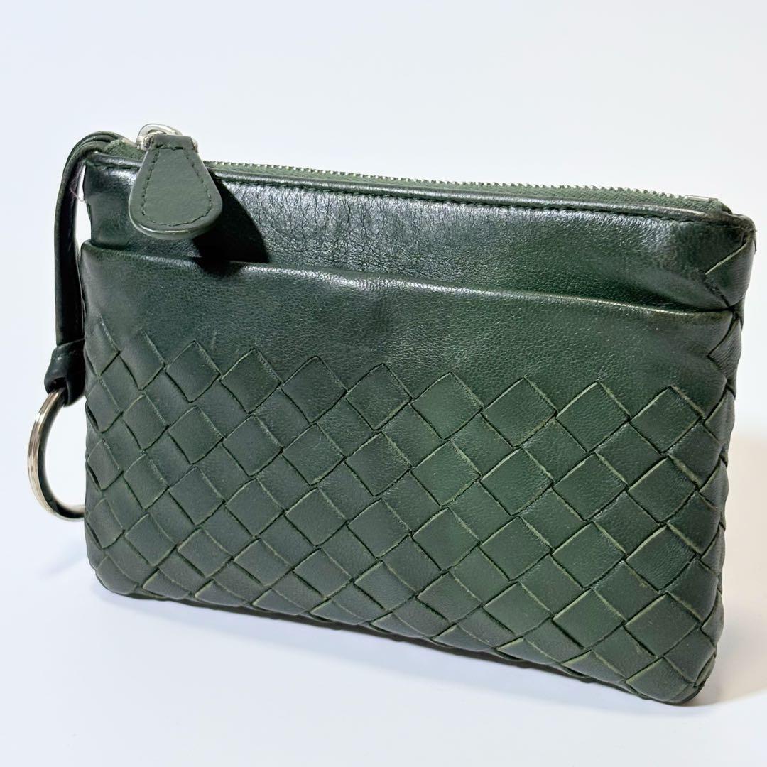 希少 ボッテガヴェネタ ケース キーリング イントレチャート 編み込み