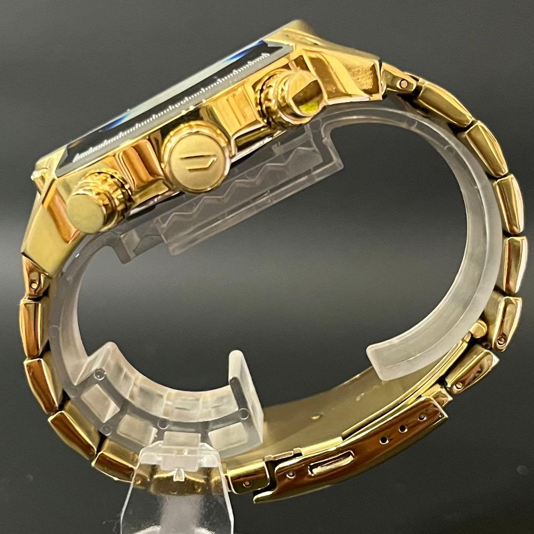 【美品/希少】DIESEL DZ4342 Overflow ゴールド　クロノ