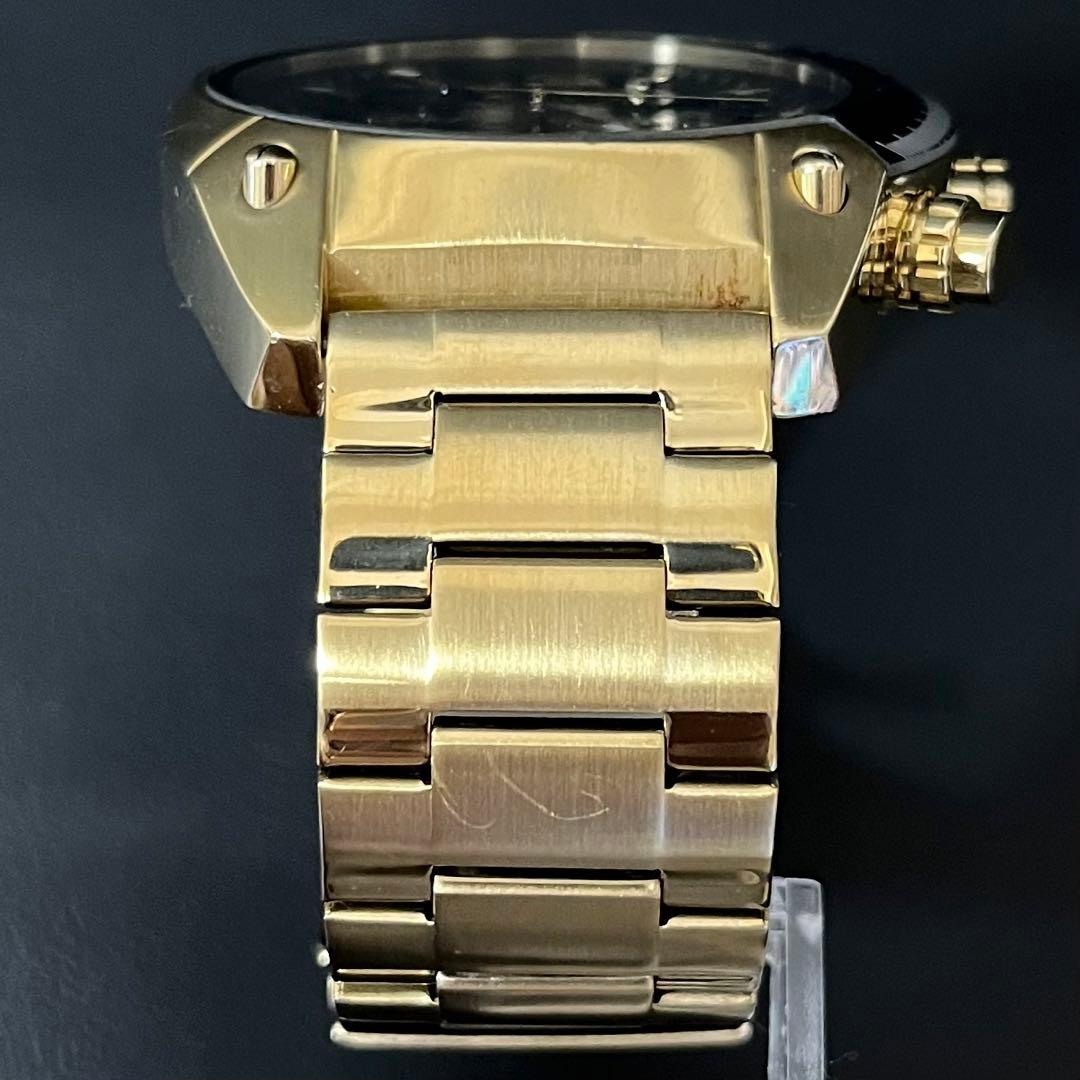 【美品/希少】DIESEL DZ4342 Overflow ゴールド　クロノ