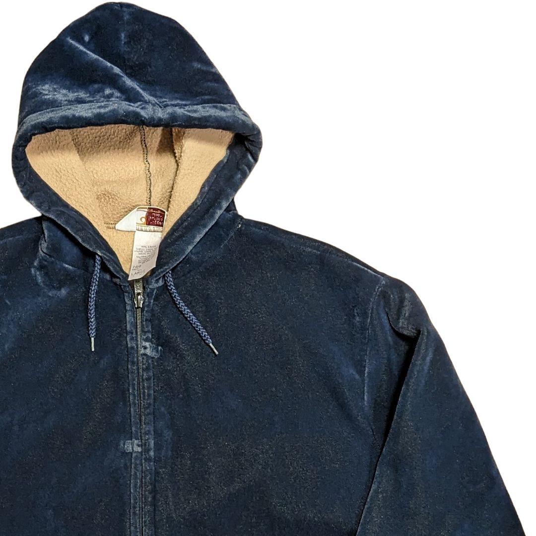 Carhartt 90s ベロア ダックパーカー アクティブジャケット - メルカリ