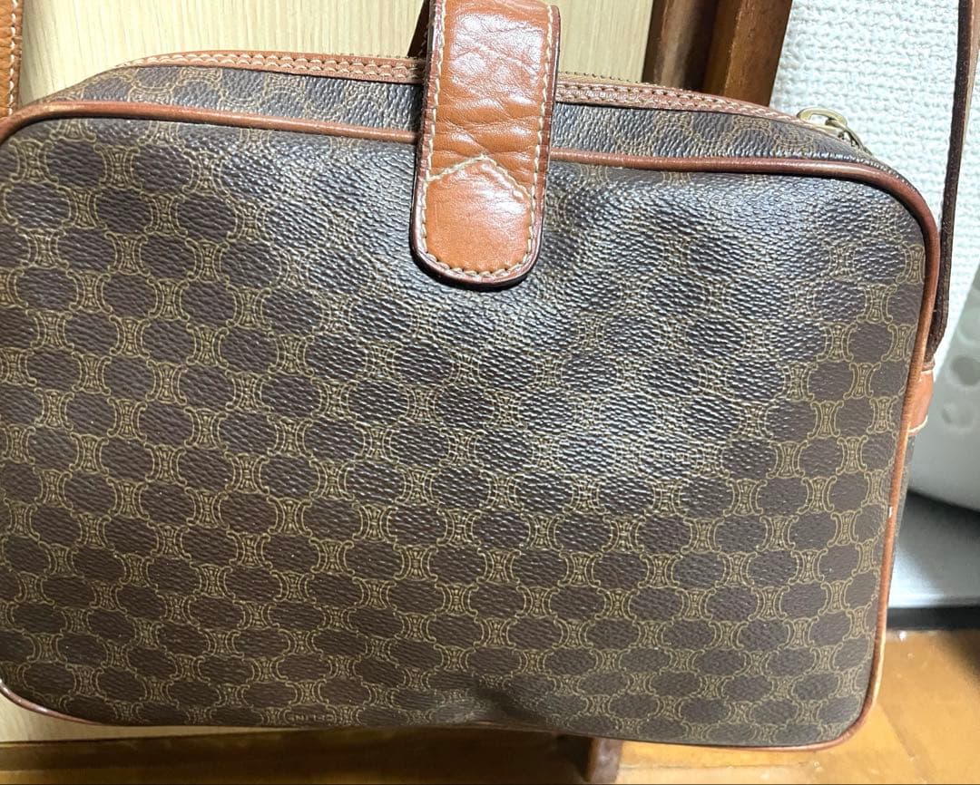 セリーヌ　マカダム柄　ショルダーバッグ　オールドセリーヌ　長財布収納可能