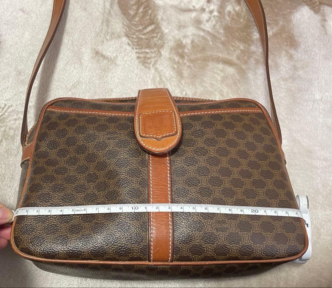 セリーヌ　マカダム柄　ショルダーバッグ　オールドセリーヌ　長財布収納可能