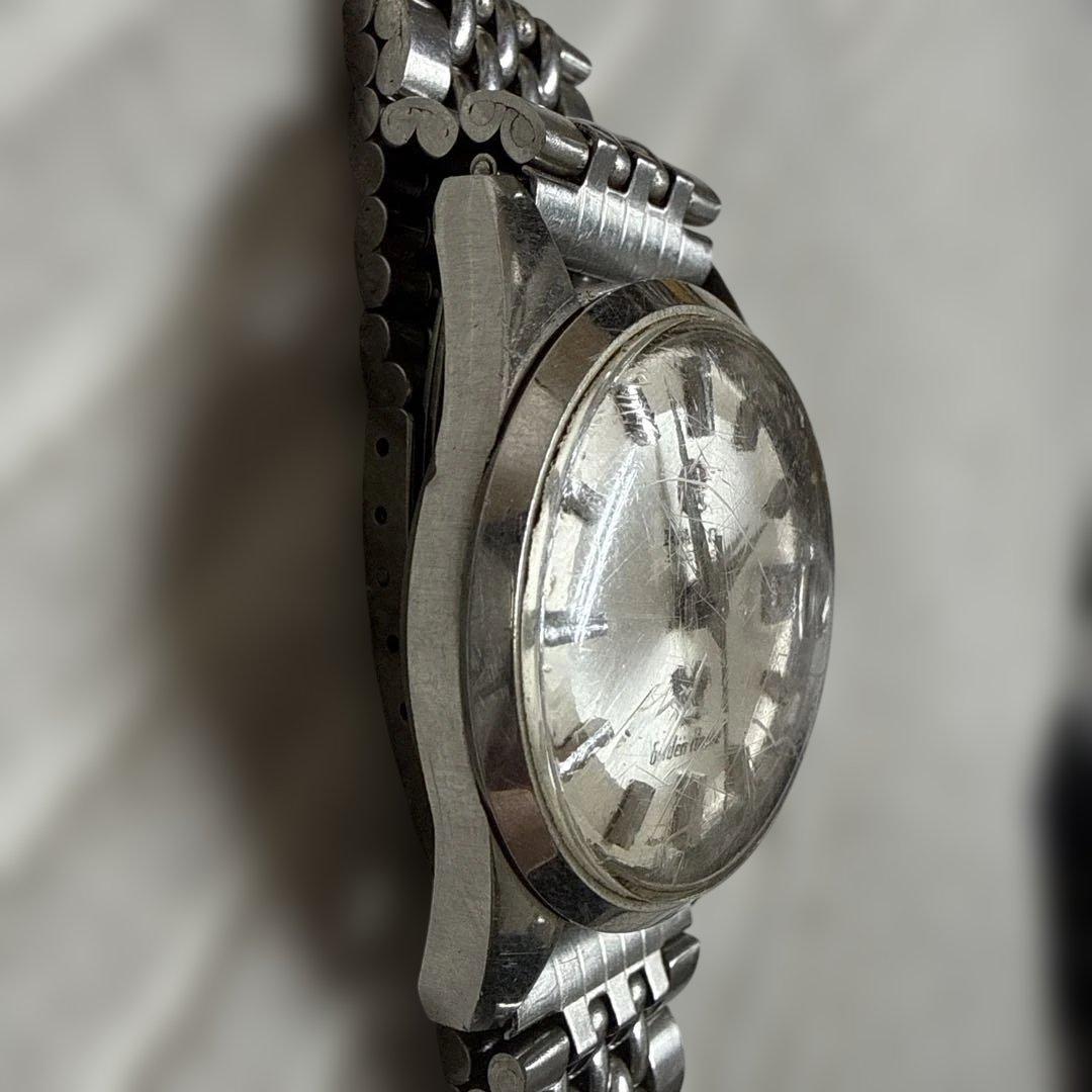 【稼動品】RADO 自動巻き時計 シルバー　GOLDEN HORSE