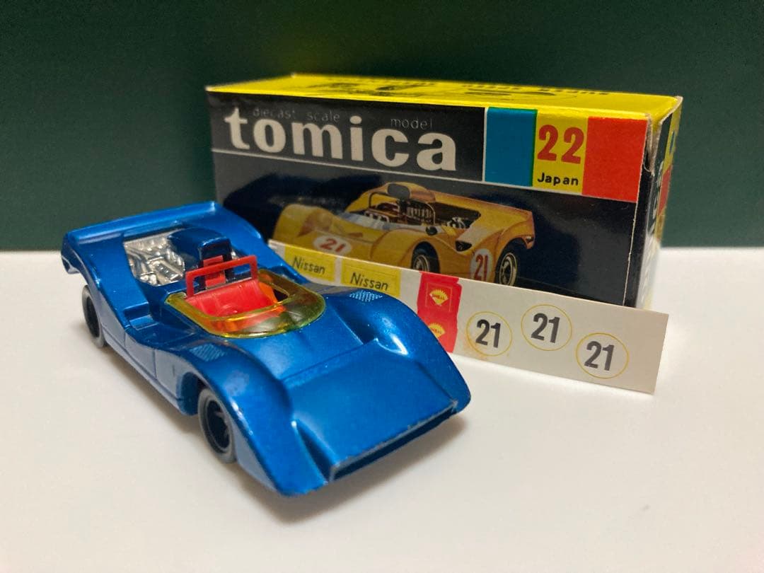トミカ　No.22-1-1日本製　ニッサン　R-382 青色指定箱　入手難易度A