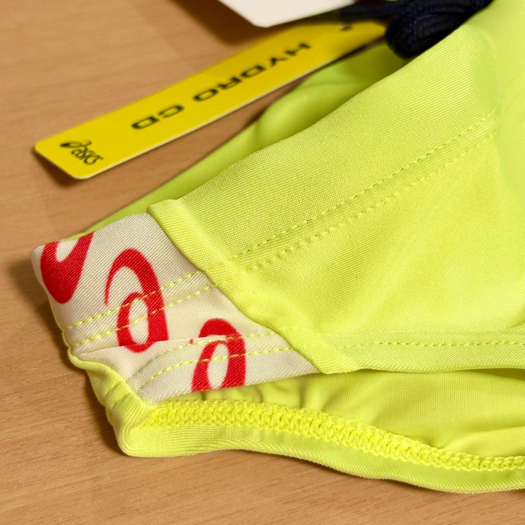 新品】asics AMA93T 競パン 蛍光黄色 ハイドロCD 競泳水着