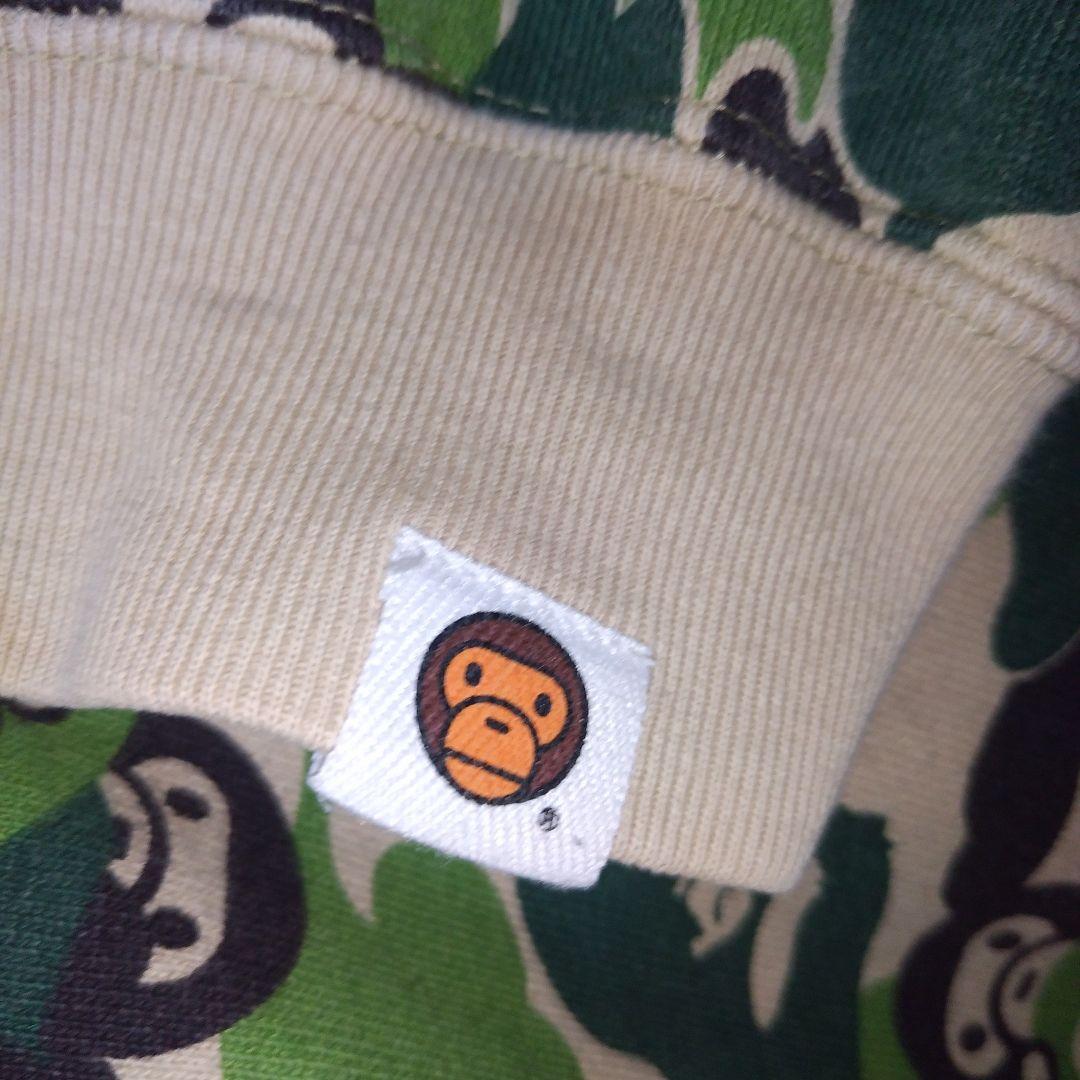 A BATHING APE 00s マイロ カモ パーカー BABY MILO