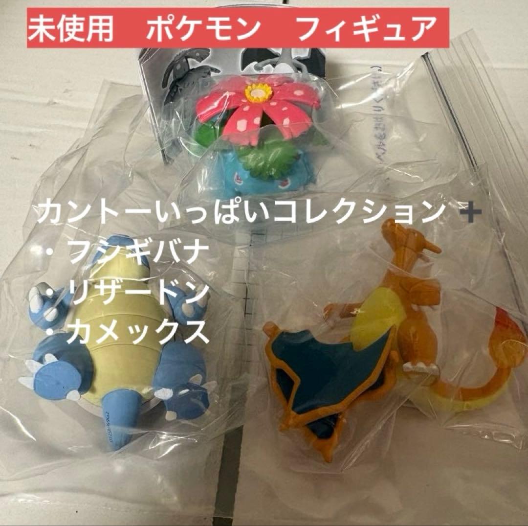 未使用 フシギバナ リザードン カメックス フィギュア ポケモン バラ