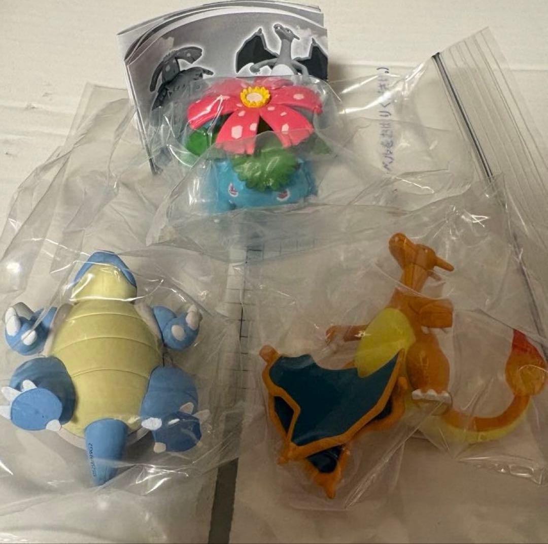 未使用 フシギバナ リザードン カメックス フィギュア ポケモン バラ