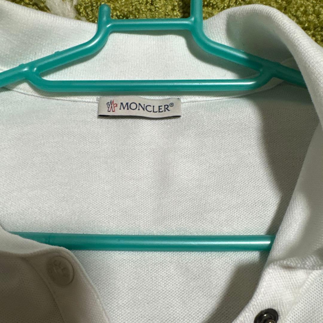MONCLER ホワイトポロシャツ