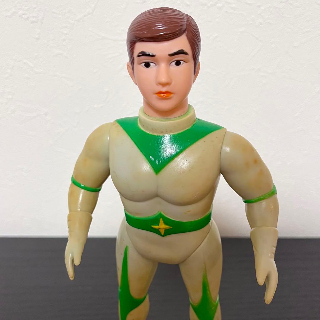 昭*き様 当時物 ブルマァク ミラーマン ソフビ スタンダードサイズ 面