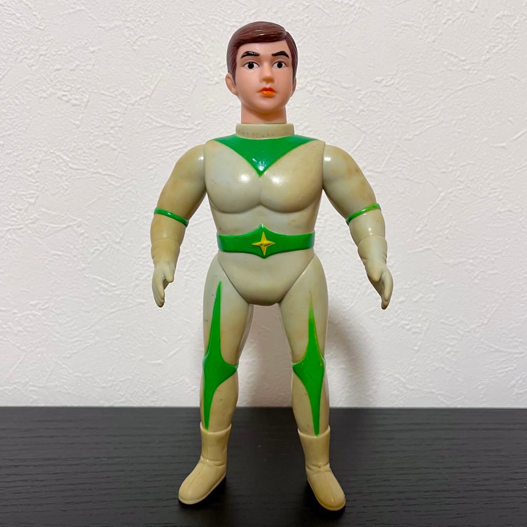 昭*き様 当時物　ブルマァク　ミラーマン　ソフビ　スタンダードサイズ　面取れ　マ