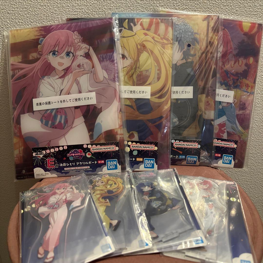 一番くじ ぼっちざろっく フィギュア　アクリルボード　全種　ほぼフルコンプ
