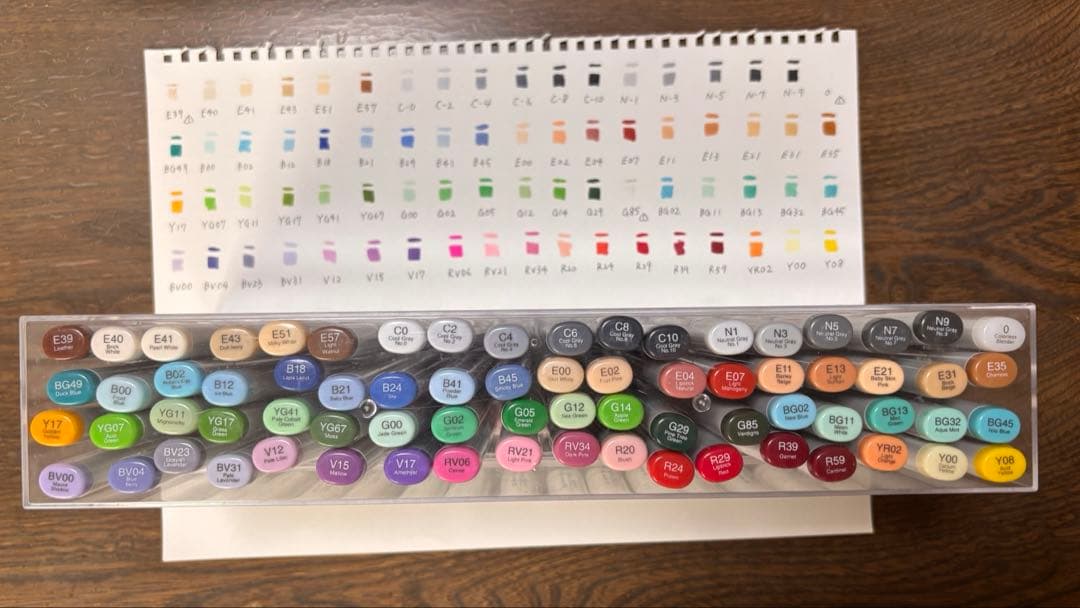 【.Too】コピックスケッチ 72色 Bセット 中古品