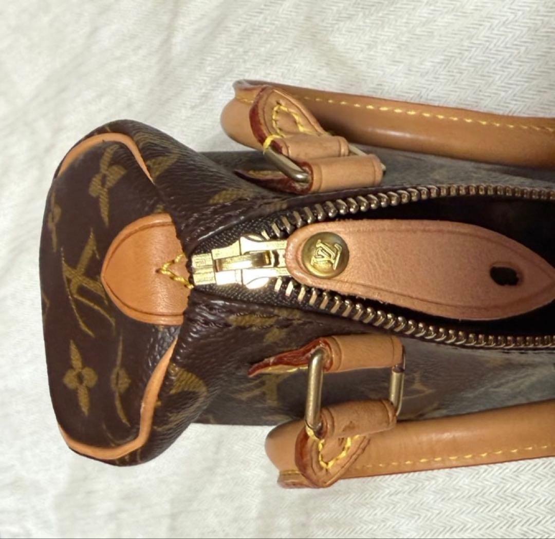 LOUIS VUITTON ハンドバッグ モノグラムミニスピーディブラウン廃盤品