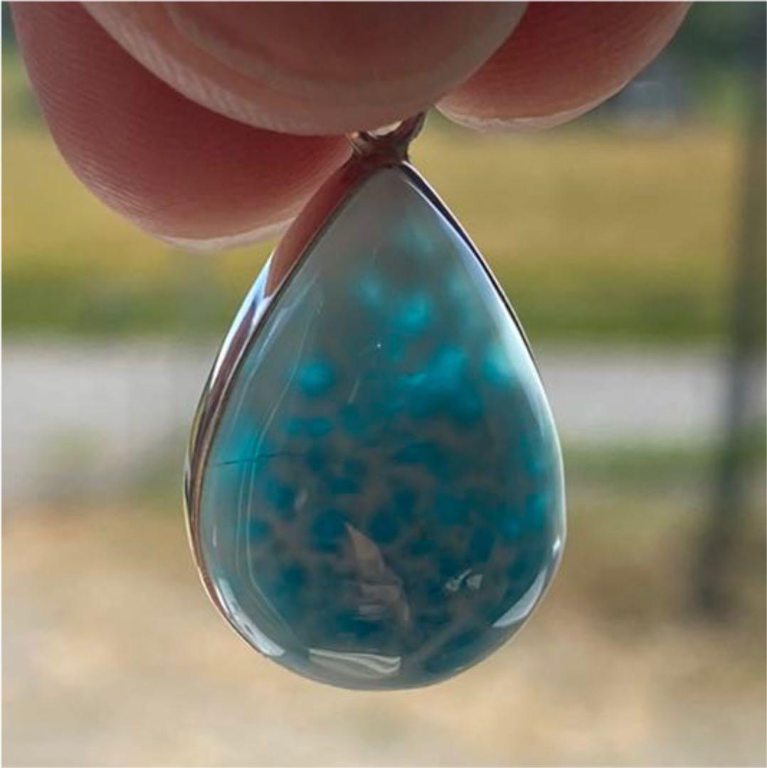 高品質‼️ドミニカ共和国産 ラリマー（シルバー925）ペンダントトップ③6g