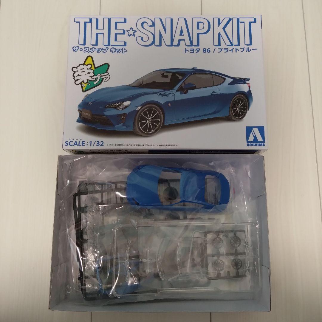 アオシマ 楽プラ ザ・スナップキット 10台 プラモデル