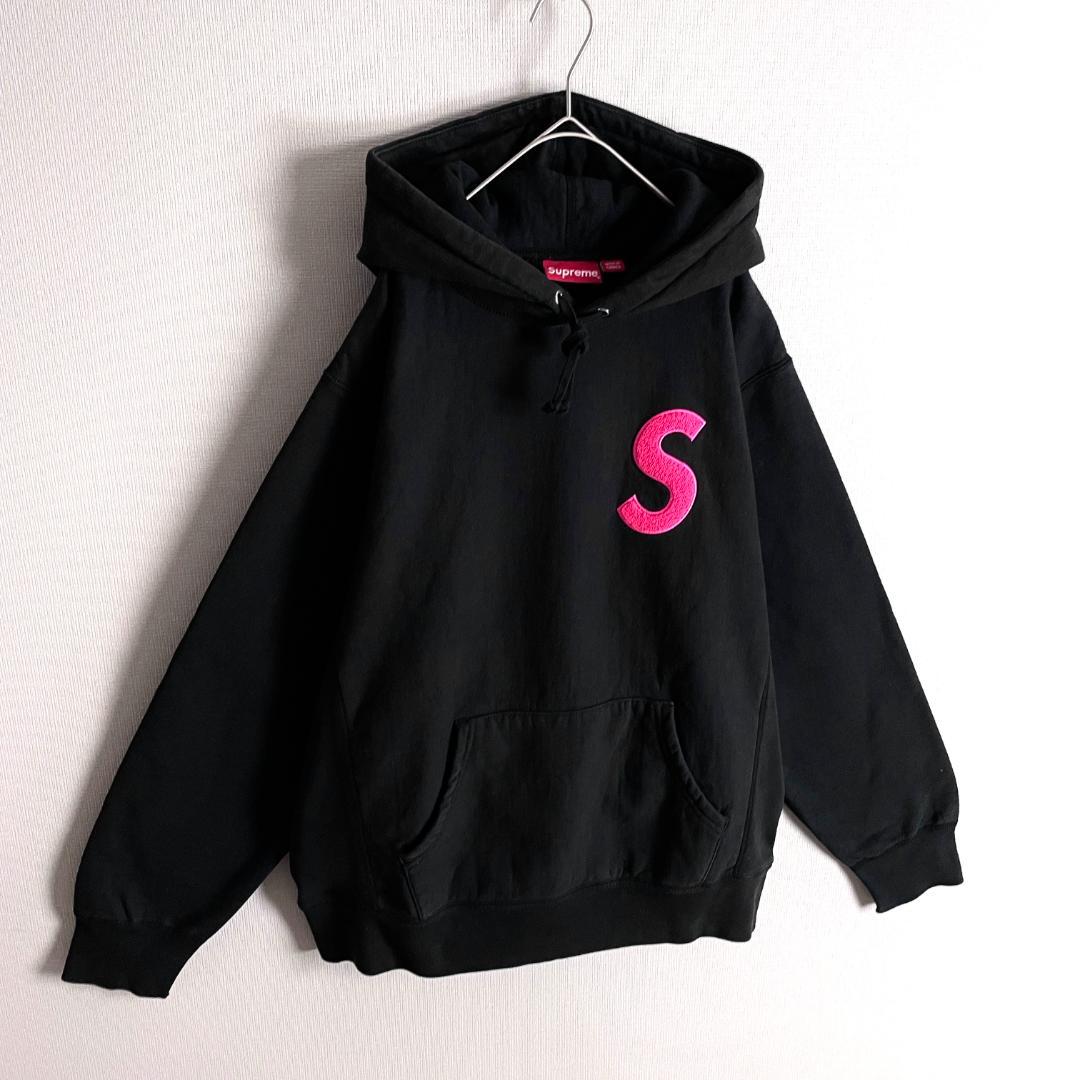 【最高デザイン☆大人気肉厚☆即完売モデル】シュプリーム Sロゴ刺繍パーカー