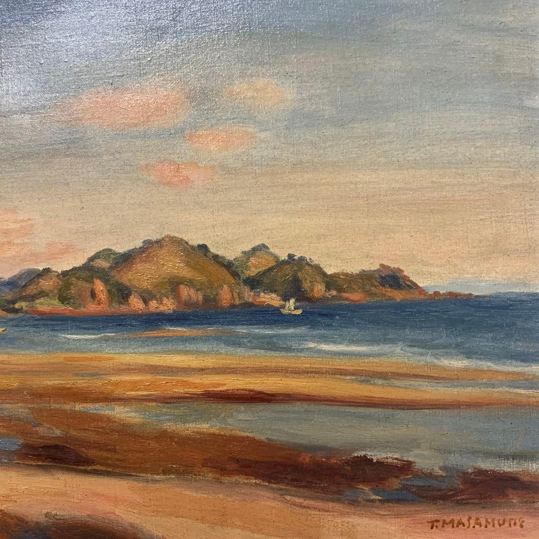 正宗得三郎 「風景」 油彩画　8号