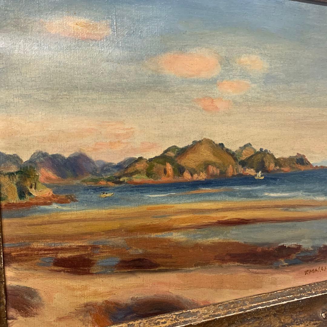 正宗得三郎 「風景」 油彩画　8号