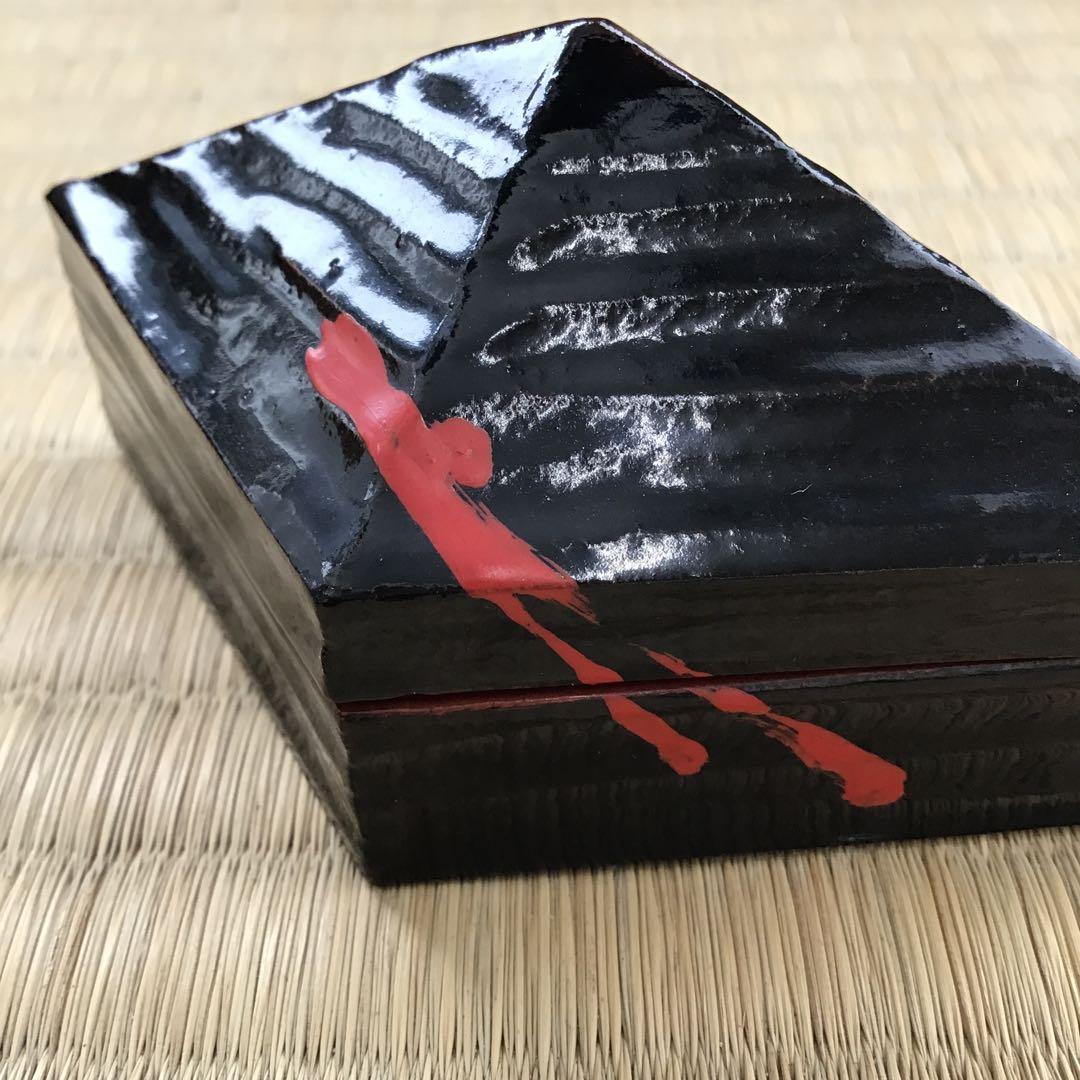 骨董品 茶道具 香合 トキン香合 中村楽山作 共箱紐片方欠損 S82KG