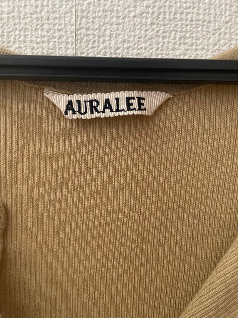 トップス AURALEE AURAL ORGANIC SOFT RIB TANK