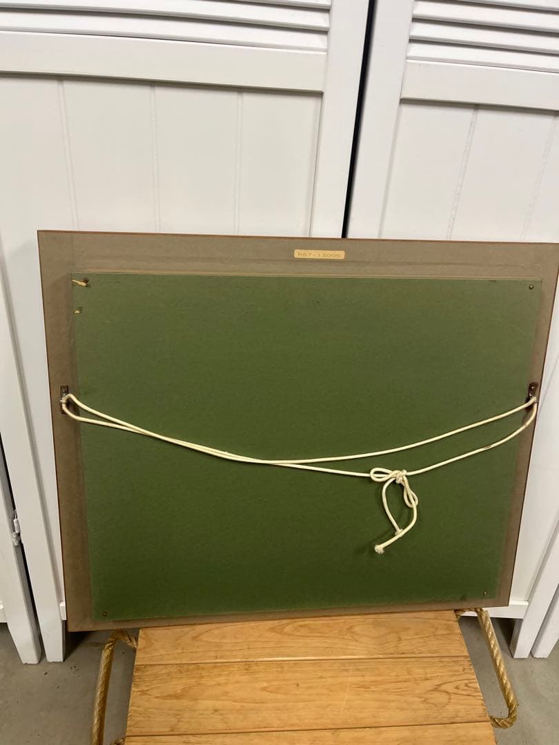 望月一雄 「落書き」 油彩　貴重　額装品