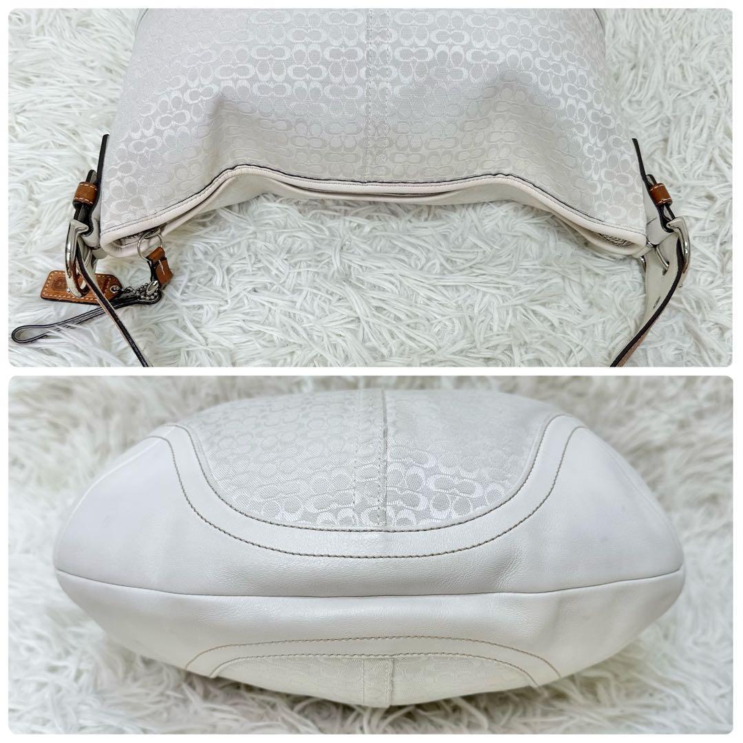 COACH コーチ ワンショルダー シグネチャー ホワイト 肩掛け y2k