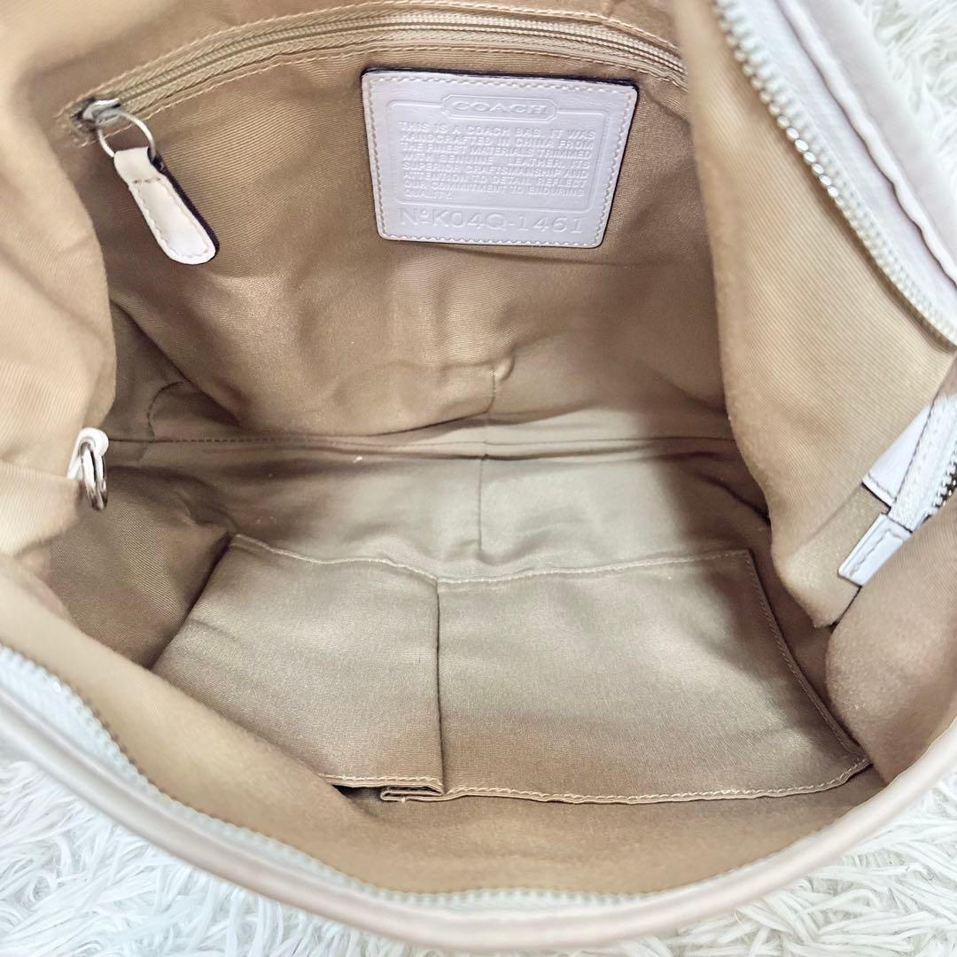 COACH コーチ ワンショルダー シグネチャー ホワイト 肩掛け y2k