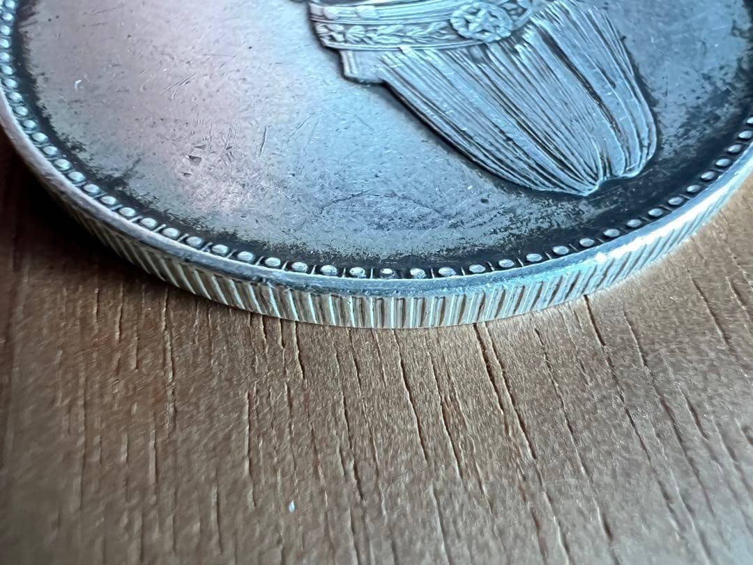 3669【中国銀貨・希少】壹圓 銀貨 袁世凱 中華民国共和記念幣 古銭 コイン