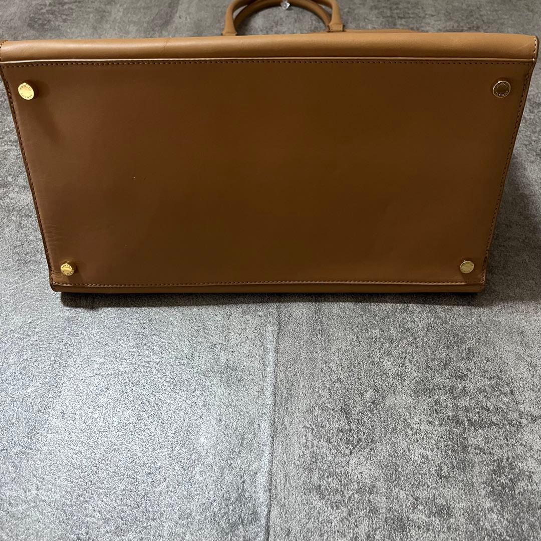 ジョルジオアルマーニ GIORGIO ARMANIレザー ベージュ ハンドバッグ