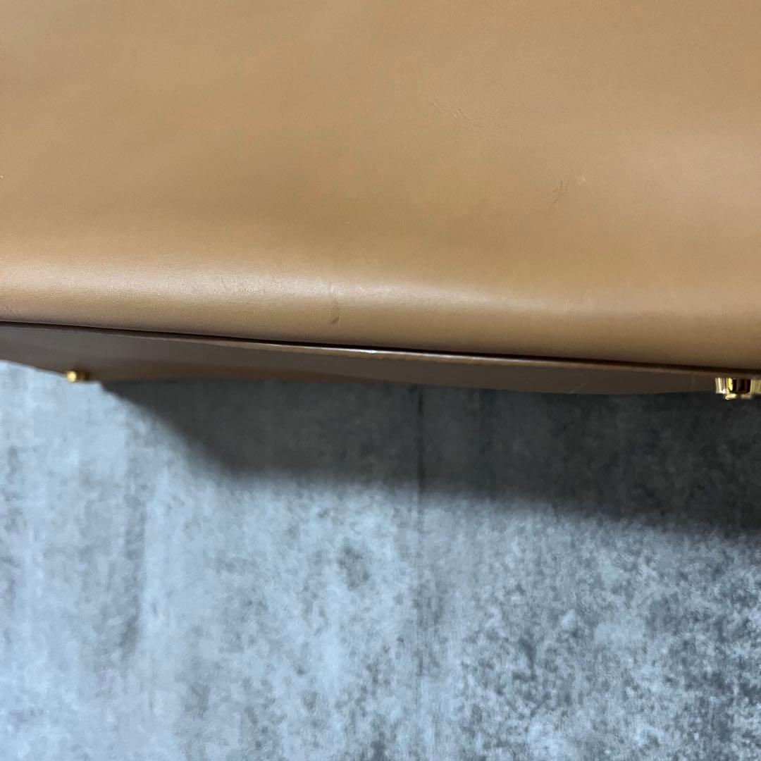 ジョルジオアルマーニ GIORGIO ARMANIレザー ベージュ ハンドバッグ