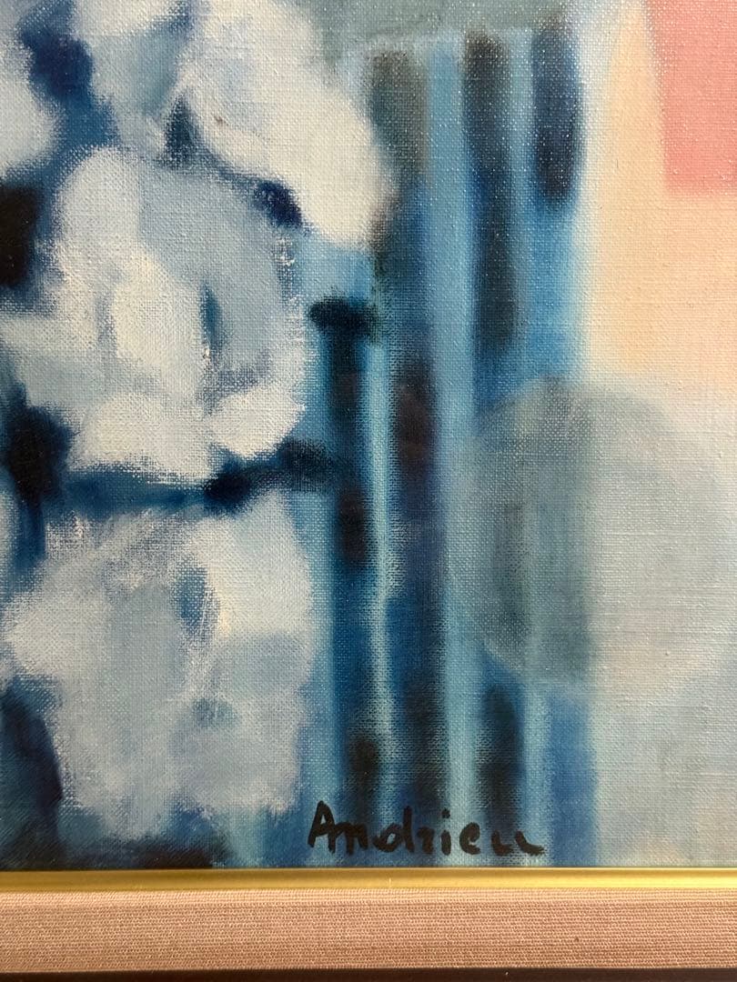 印象派 Jaqueline Andrieu 肉筆油彩画 直筆サインあり - メルカリ