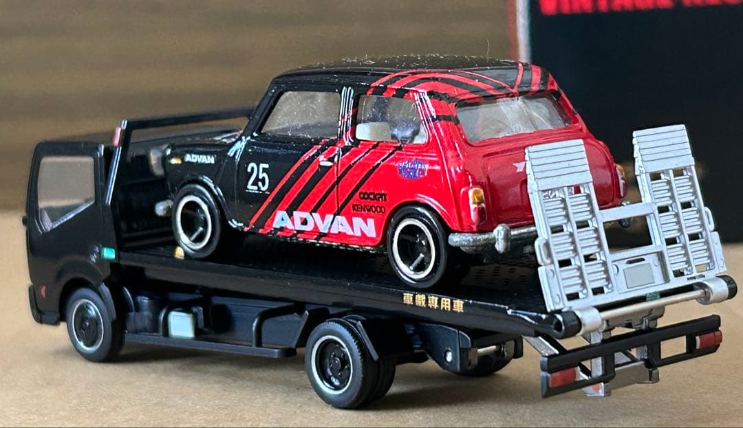 トミカ 積載車セット ミニクーパー セフテーローダ
