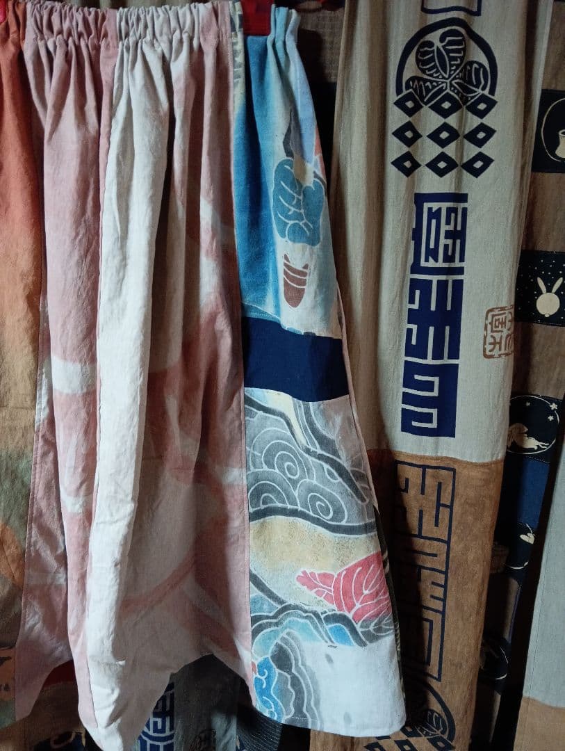 ★専用★鯉のぼりのサルエルパンツ★柿渋染★