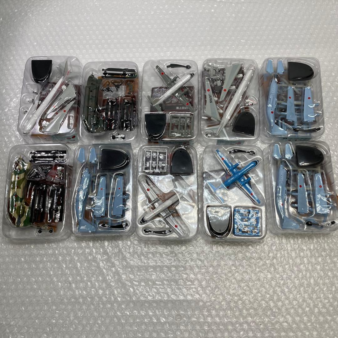 U52】 F-toys 10個セット 日本の輸送機コレクション 模型