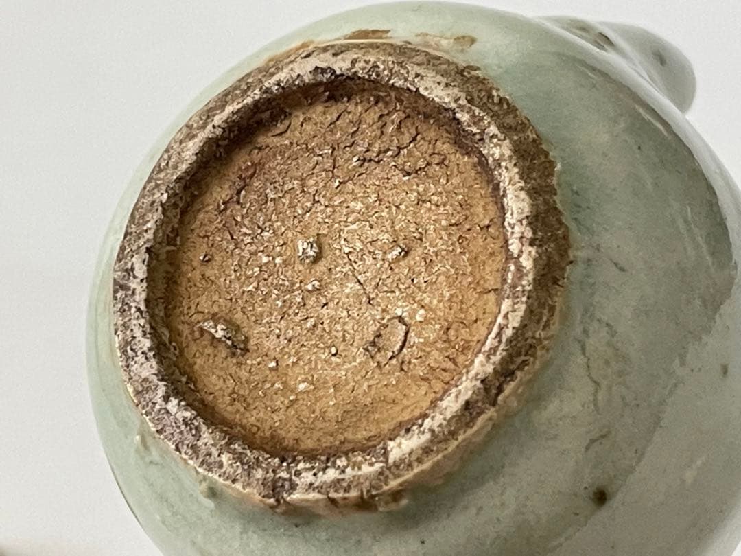 骨董 アンティーク 中国古陶磁 青白磁 影青 水滴 茶入 書道具 見立て茶入