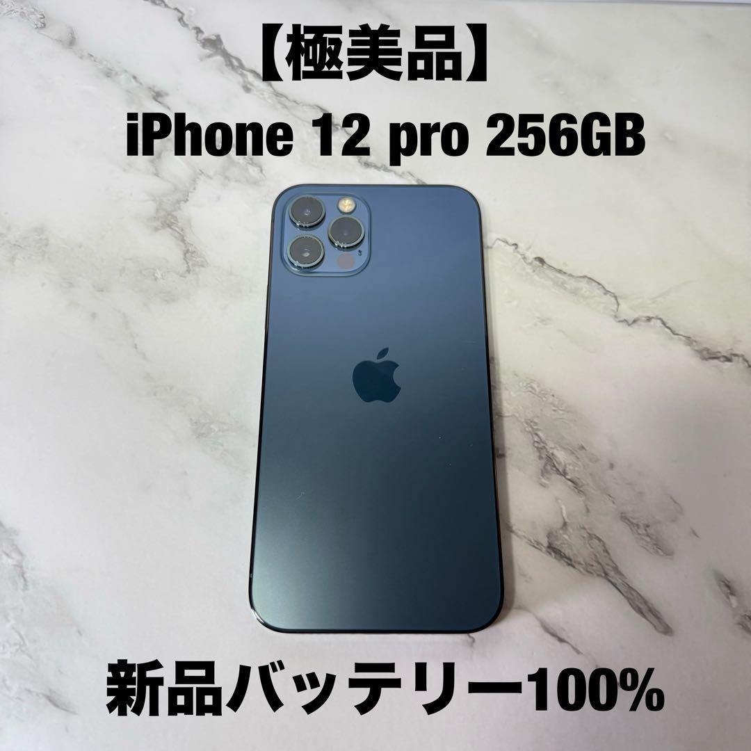 ☆極美品 iPhone12 pro 256GB SIMフリー バッテリー100% Apple iPhone