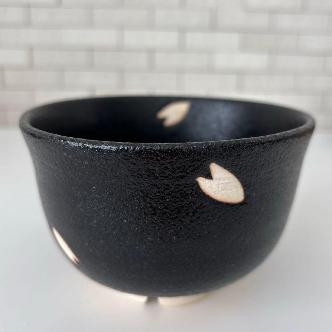 新品未使用】抹茶茶碗 兎月窯 杉浦芳樹作 瀬戸焼 御題『桜』茶碗