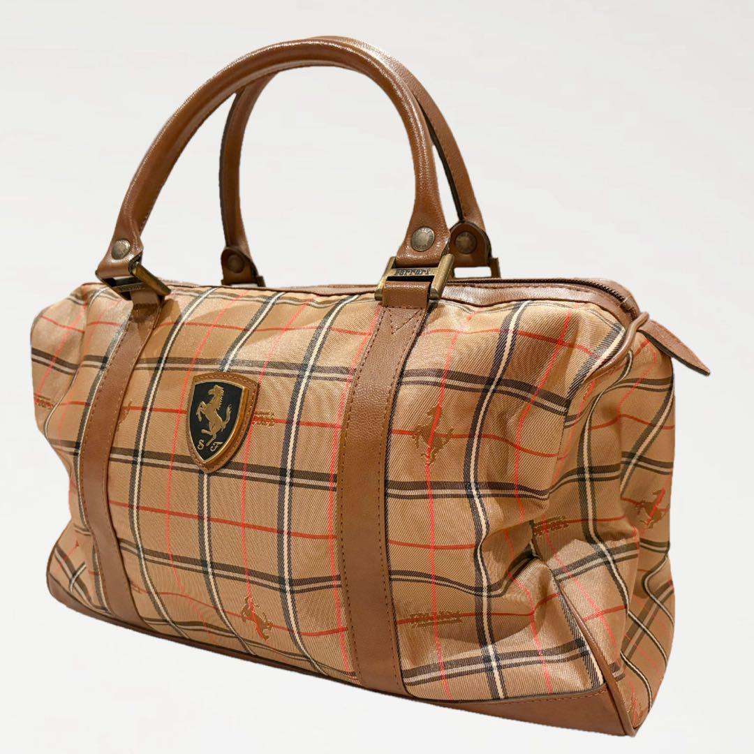 希少】イタリア製 Ferrari フェラーリ ボストンバッグ 公式ライセンス
