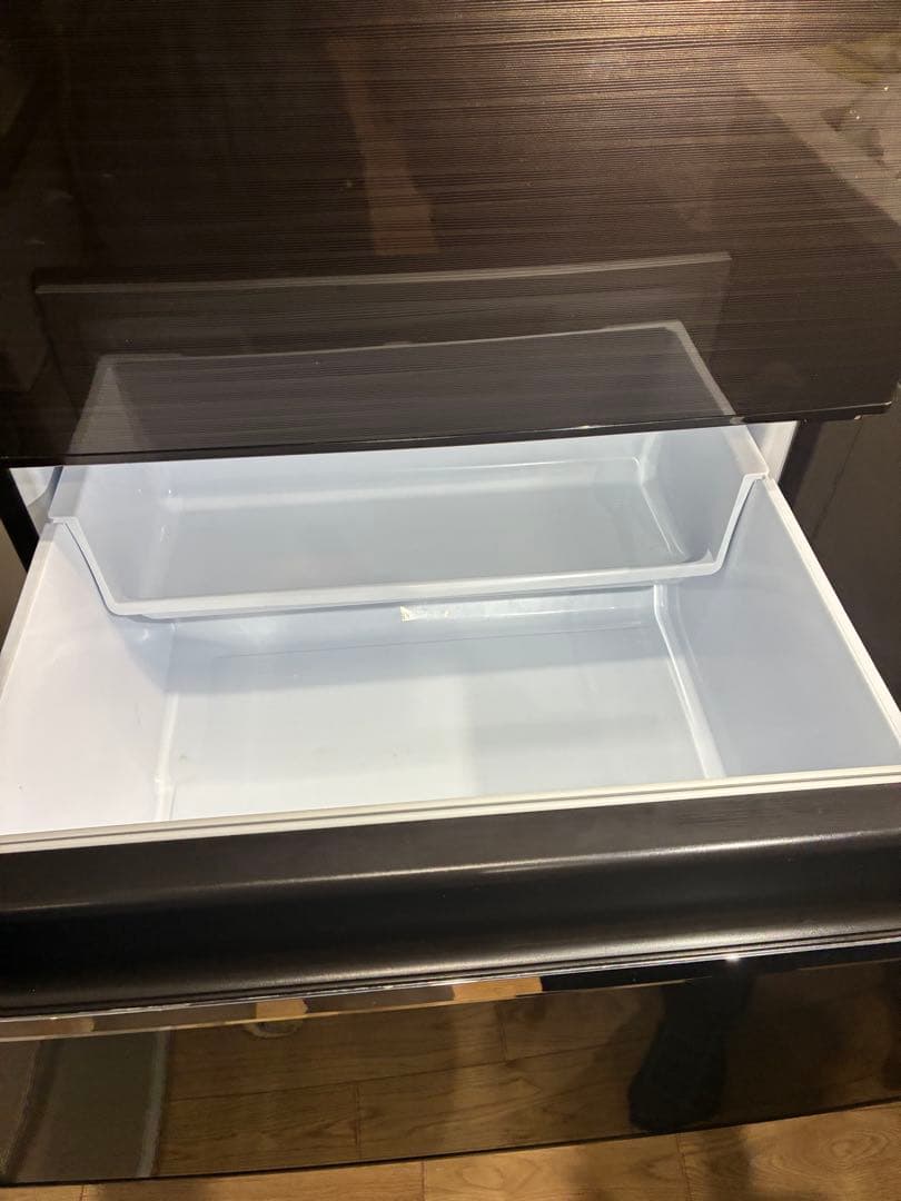 三菱　ダークブラウン 3ドア冷蔵庫