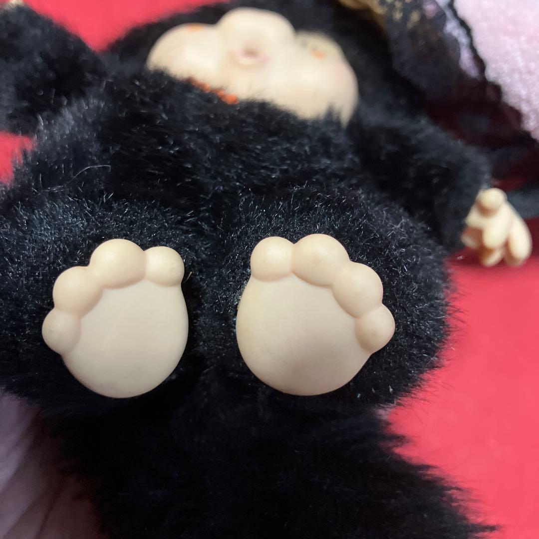 昭和レトロ　人形　ぬいぐるみ　ニャンコフ　猫　黒猫　指しゃぶり　モンチッチ