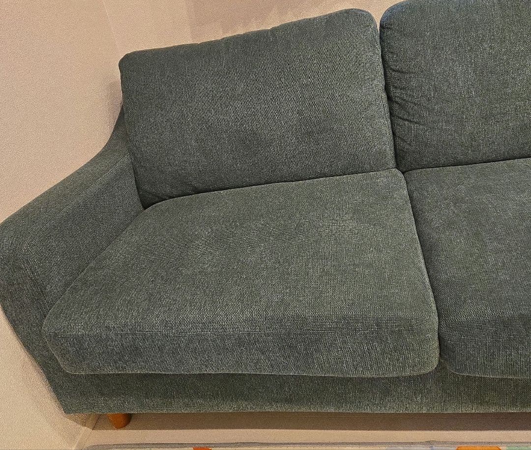 【送料込み】3/22までsale 美品noce ダークグリーンソファ オットマン