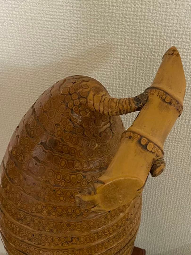 工芸品竹の根置 物飾 日本製 和物花器 年代物 稀少