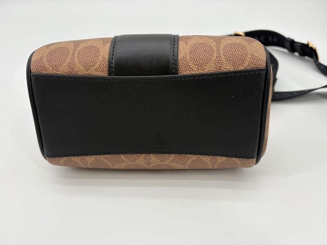 COACH コーチ シグネチャー ミニボストン型 2WAYショルダーバッグ