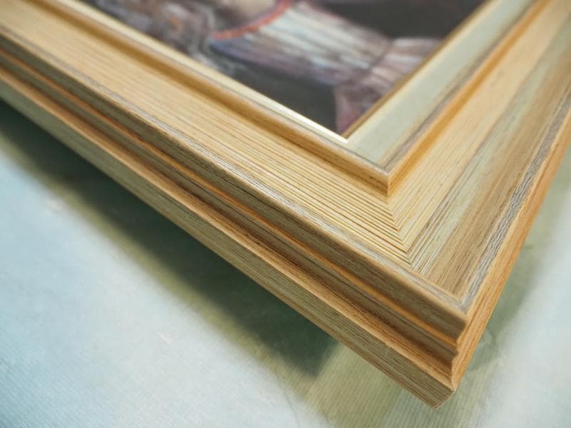 値下げ】人物画 油絵 織田広比古 F6号 音楽会 額付き 手描き 肉筆