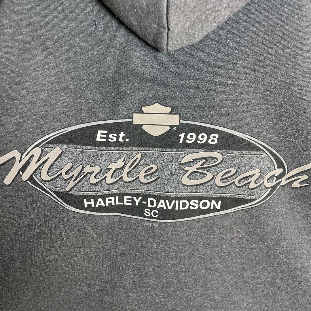 ハーレーダビッドソン◎フルジップ XL スペード柄 パーカー D284