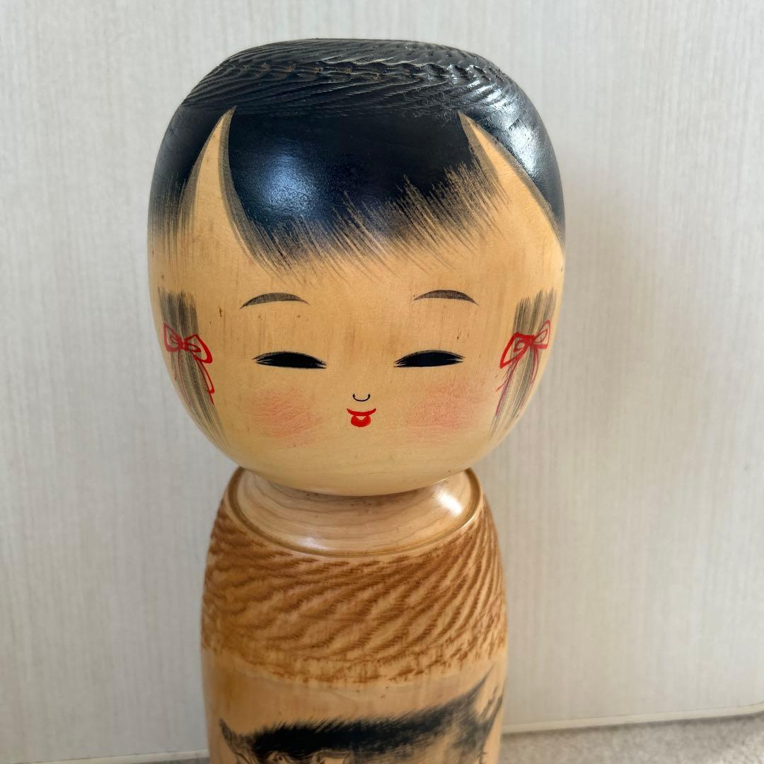 送料込み】 創作こけし 福島 香村 作 十二支 猪 伝統工芸