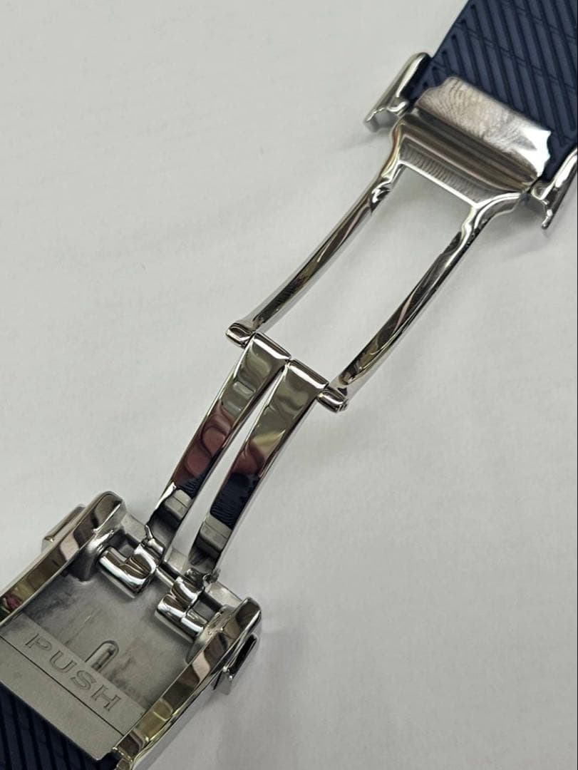 三太郎 ブライトリング ラバーベルト ネイビー 時計 22-20 純正品